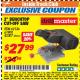 Harbor Freight ITC Coupon 2" BENCH TOP CUT-OFF SAW Lot No. 62136/61900/42307 Expired: 12/31/17 - $27.99