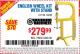 Harbor Freight Coupon ENGLISH WHEEL KIT WITH STAND Lot No. 95359/68385 Expired: 5/23/15 - $279.99