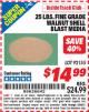 Harbor Freight ITC Coupon 25 LB. FINE GRADE WALNUT SHELL BLAST MEDIA Lot No. 92155 Expired: 6/30/15 - $14.99