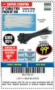 Harbor Freight Coupon 8" CABLE TIES PACK OF 100 Lot No. 1142/60265/69402/34635/60263/69403 Expired: 3/18/18 - $0.99