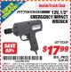 Harbor Freight ITC Coupon 12V, 1/2" EMERGENCY IMPACT WRENCH Lot No. 92349 Expired: 2/28/15 - $17.99