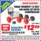 Harbor Freight ITC Coupon THREE TRUMPET 12 VOLT AIR HORN SET WITH COMPRESSOR Lot No. 94862 Expired: 6/30/15 - $12.99