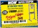 Harbor Freight Coupon 20 TON SHOP PRESS Lot No. 32879/60603 Expired: 11/1/15 - $154.99