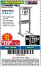 Harbor Freight Coupon 20 TON SHOP PRESS Lot No. 32879/60603 Expired: 11/22/17 - $139.99