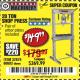Harbor Freight Coupon 20 TON SHOP PRESS Lot No. 32879/60603 Expired: 2/1/18 - $149.99