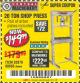 Harbor Freight Coupon 20 TON SHOP PRESS Lot No. 32879/60603 Expired: 4/11/18 - $149.99