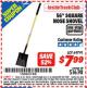 Harbor Freight ITC Coupon 56" SQUARE NOSE SHOVEL Lot No. 69791/3986 Expired: 4/30/16 - $7.99