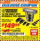 Harbor Freight ITC Coupon 16 TON HYDRAULIC PIPE BENDER Lot No. 35336/62669 Expired: 7/31/17 - $149.99