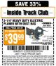 Harbor Freight ITC Coupon 3-1/4" HEAVY DUTY ELECTRIC PLANER WITH DUST BAG Lot No. 61393/95838/61687 Expired: 4/28/15 - $39.99