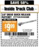 Harbor Freight ITC Coupon 3/8" DRIVE QUICK RELEASE Lot No. 62287/69348/62324 Expired: 5/19/15 - $9.99