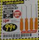 Harbor Freight Coupon 4 PIECE PICK AND HOOK SET Lot No. 63697/66836/34328/63765 Expired: 4/30/18 - $0.99