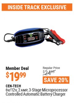 Harbor Freight ITC Coupon 6/12V BATTERY CHARGER Lot No. 57045 Expired: 4/29/21 - $19.99