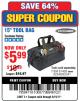 Harbor Freight Coupon 15" TOOL BAG Lot No. 61469/94993/62348/62341 Expired: 6/19/17 - $5.99