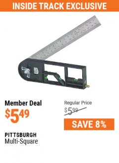 Harbor Freight ITC Coupon MULTI-SQUARE Lot No. 1701 Expired: 7/29/21 - $5.49