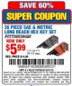Harbor Freight Coupon 36 PIECE SAE/METRIC LONG REACH HEX KEY SET Lot No. 62171/94725 Expired: 8/24/15 - $5.99