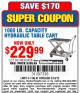 Harbor Freight Coupon 1000 LB. CAPACITY HYDRAULIC TABLE CART Lot No. 69148/60438 Expired: 5/18/15 - $229.99