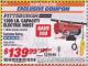 Harbor Freight ITC Coupon 1300 LB. CAPACITY ELECTRIC HOIST WITH REMOTE CONTROL Lot No. 60344/69739 Expired: 5/31/17 - $139.99