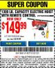 Harbor Freight Coupon 1300 LB. CAPACITY ELECTRIC HOIST WITH REMOTE CONTROL Lot No. 60344/69739 Expired: 8/9/15 - $149.99