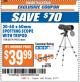 Harbor Freight ITC Coupon 20-60 X 60 MM SPOTTING SCOPE WITH TRIPOD Lot No. 62774 Expired: 8/1/17 - $39.99