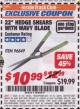 Harbor Freight ITC Coupon 22" HEDGE SHEARS WITH WAVY BLADE Lot No. 96849 Expired: 5/31/17 - $10.99