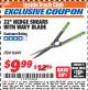 Harbor Freight ITC Coupon 22" HEDGE SHEARS WITH WAVY BLADE Lot No. 96849 Expired: 3/31/18 - $9.99