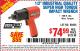 Harbor Freight Coupon 1/2" INDUSTRIAL QUALITY SUPER HIGH TORQUE IMPACT WRENCH Lot No. 62627/68424 Expired: 6/15/15 - $74.99