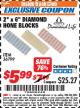 Harbor Freight ITC Coupon 3 PIECE 2" x 6" DIAMOND HONE BLOCKS Lot No. 36799 Expired: 8/31/17 - $5.99