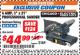Harbor Freight ITC Coupon 3" x 21" INDUSTRIAL VARIABLE SPEED BELT SANDER Lot No. 69860/94748 Expired: 9/30/17 - $44.99