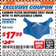 Harbor Freight ITC Coupon CARBON FILTER NEOPRENE DUST MASK WITH REPLACEABLE LINERS Lot No. 94222 Expired: 3/31/18 - $17.99