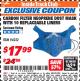 Harbor Freight ITC Coupon WESTERN SAFETY MULTI-PURPOSE DUST MASK WITH ACTIVATED CARBON FILTER Lot No. 94222 Expired: 3/31/18 - $17.99