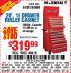 Harbor Freight Coupon 26", 16 DRAWER ROLLER CABINET Lot No. 67831/61609 Expired: 1/29/15 - $319.99