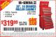 Harbor Freight Coupon 26", 16 DRAWER ROLLER CABINET Lot No. 67831/61609 Expired: 10/5/15 - $319.99