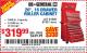 Harbor Freight Coupon 26", 16 DRAWER ROLLER CABINET Lot No. 67831/61609 Expired: 10/12/15 - $319.99