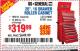 Harbor Freight Coupon 26", 16 DRAWER ROLLER CABINET Lot No. 67831/61609 Expired: 10/22/15 - $319.99
