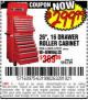 Harbor Freight Coupon 26", 16 DRAWER ROLLER CABINET Lot No. 67831/61609 Expired: 9/11/16 - $299.99