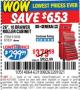 Harbor Freight Coupon 26", 16 DRAWER ROLLER CABINET Lot No. 67831/61609 Expired: 1/2/17 - $299.99