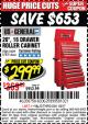 Harbor Freight Coupon 26", 16 DRAWER ROLLER CABINET Lot No. 67831/61609 Expired: 1/2/17 - $299.99