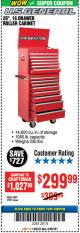 Harbor Freight Coupon 26", 16 DRAWER ROLLER CABINET Lot No. 67831/61609 Expired: 4/29/18 - $299.99