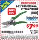 Harbor Freight ITC Coupon 8-1/2" PROFESSIONAL BYPASS PRUNER Lot No. 97062 Expired: 7/31/15 - $7.99