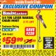 Harbor Freight ITC Coupon 3/4 TON LEVER CHAIN HOIST Lot No. 64557 Expired: 11/28/17 - $59.99