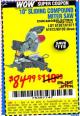Harbor Freight Coupon CHICAGO ELECTRIC 10" SLIDING COMPOUND MITER SAW Lot No. 56708/61972/61971 Expired: 10/28/15 - $84.99