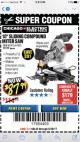 Harbor Freight Coupon CHICAGO ELECTRIC 10" SLIDING COMPOUND MITER SAW Lot No. 56708/61972/61971 Expired: 6/30/17 - $87.99