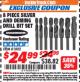 Harbor Freight ITC Coupon 8 PIECE M2 HIGH SPEED STEEL SILVER AND DEMING DRILL BIT SET Lot No. 527/61802 Expired: 9/30/17 - $24.99