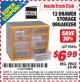 Harbor Freight ITC Coupon STOREHOUSE 12-DRAWER STORAGE ORGANIZER Lot No. 99896 Expired: 3/31/15 - $6.99