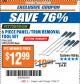 Harbor Freight Coupon 6 PIECE PANEL/TRIM REMOVAL TOOL SET Lot No. 66188 Expired: 10/24/17 - $12.99