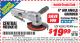 Harbor Freight ITC Coupon 4" AIR ANGLE GRINDER Lot No. 62552/95504 Expired: 12/31/15 - $19.99