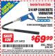 Harbor Freight ITC Coupon 3/4 HP CONCRETE VIBRATOR Lot No. 34923 Expired: 3/31/15 - $69.99
