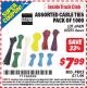 Harbor Freight ITC Coupon ASSORTED CABLE TIES PACK OF 1000 Lot No. 69409/60255 Expired: 3/31/15 - $7.99