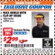 Harbor Freight ITC Coupon FACE SHIELD WITH FLIP-UP VISOR Lot No. 62995/96542 Expired: 3/31/18 - $2.99