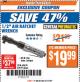 Harbor Freight ITC Coupon 1/2" AIR RATCHET WRENCH Lot No. 60649/35227/60630 Expired: 4/17/18 - $19.99